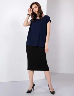 دامن زنانه سیاه پیرکاردین
