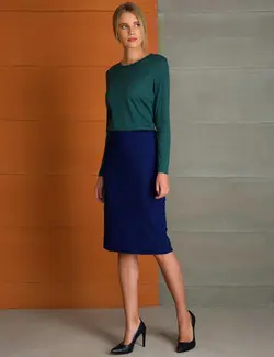 دامن زنانه سرمه ای پیرکاردین