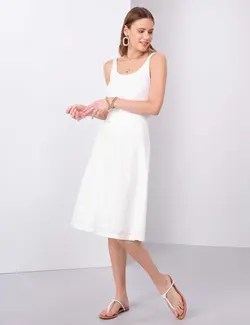 دامن زنانه سفید پیرکاردین