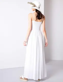 پیراهن زنانه سفید پیرکاردین