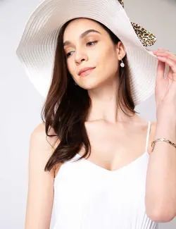 پیراهن زنانه سفید پیرکاردین