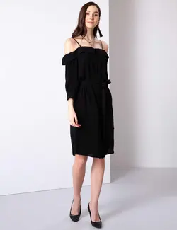 پیراهن زنانه سیاه پیرکاردین