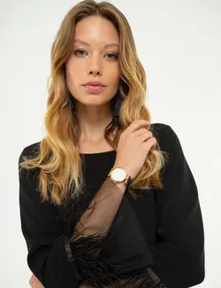 پیراهن زنانه سیاه پیرکاردین
