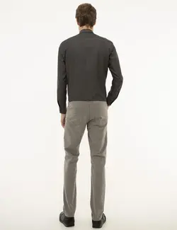 شلوار کتان جذب مردانه خاکستری پیرکاردین