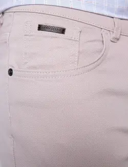 شلوار کتان جذب مردانه بژ پیرکاردین