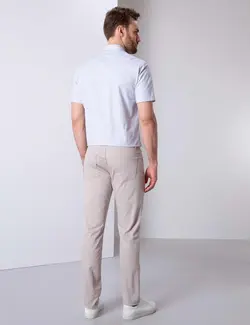 شلوار کتان جذب مردانه بژ پیرکاردین