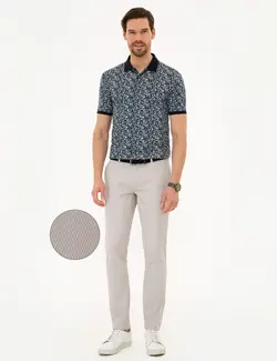 شلوار کتان جذب مردانه سنگ پیرکاردین