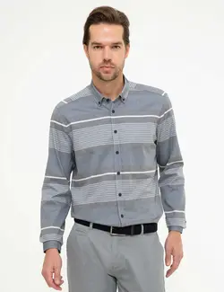 پیراهن جذب راه راه مردانه پیرکاردین