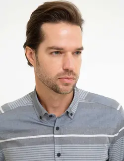 پیراهن جذب راه راه مردانه پیرکاردین