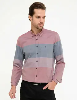 پیراهن جذب راه راه مردانه پیرکاردین