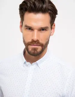 پیراهن آستین بلند مردانه آبی روشن پیرکاردین