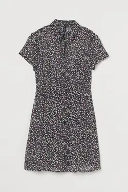 پیراهن کوتاه زنانه سیاه اچ اند ام