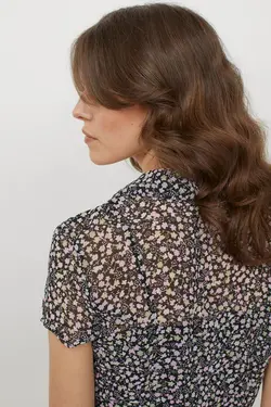 پیراهن کوتاه زنانه سیاه اچ اند ام