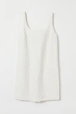 پیراهن کوتاه زنانه سفید اچ اند ام