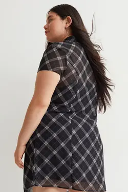 پیراهن کوتاه زنانه سیاه اچ اند ام