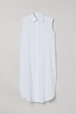 پیراهن میدی زنانه سفید اچ اند ام