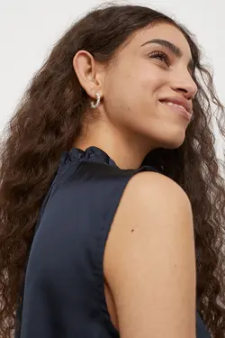 پیراهن میدی زنانه آبی تیره اچ اند ام