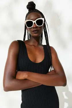 پیراهن کوتاه زنانه سیاه اچ اند ام