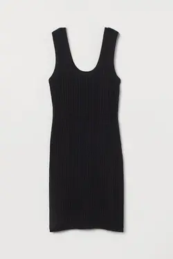 پیراهن کوتاه زنانه سیاه اچ اند ام