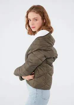 کاپشن زنانه سبز ماوی