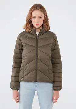 کاپشن زنانه سبز ماوی