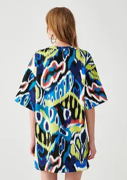 پیراهن کوتاه زنانه رنگارنگ ماوی