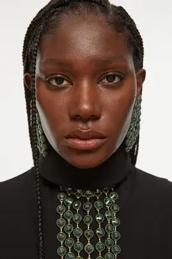 پیراهن آستین بلند زنانه سیاه اچ اند ام