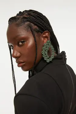 پیراهن آستین بلند زنانه سیاه اچ اند ام