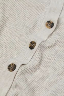 پیراهن آستین بلند زنانه بژ روشن اچ اند ام