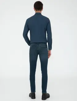 شلوار جین جذب مردانه نیلی پیرکاردین