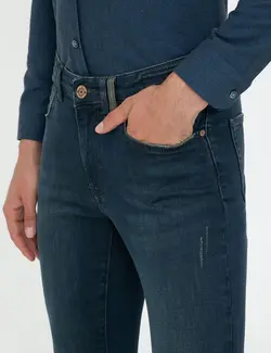 شلوار جین جذب مردانه نیلی پیرکاردین