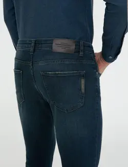 شلوار جین جذب مردانه نیلی پیرکاردین