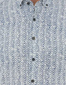 پیراهن آستین بلند مردانه سرمه ای پیرکاردین