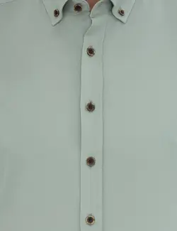 پیراهن آستین بلند مردانه سبز پیرکاردین