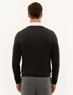 پلیور مردانه آنتراسیت ملانژ پیرکاردین