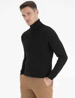 پلیور مردانه سیاه پیرکاردین