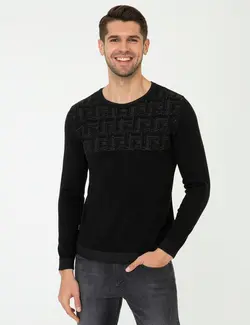 پلیور مردانه سیاه پیرکاردین