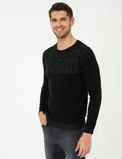 پلیور مردانه سیاه پیرکاردین