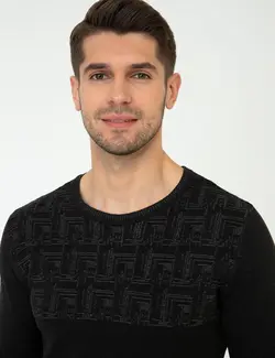 پلیور مردانه سیاه پیرکاردین