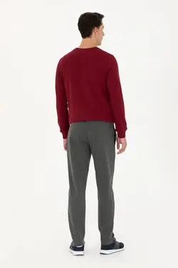 شلوار راحتی مردانه  خاکستری ملانژ یو اس پولو