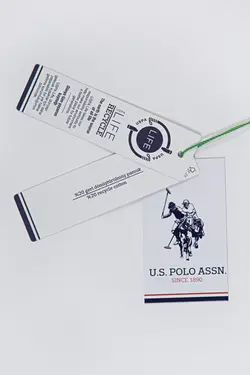 شلوار راحتی مردانه طرحدار دمپا کش سرمه ای یو اس پولو