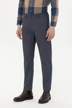 شلوار کتان و پارچه ای مردانه  سرمه ای یو اس پولو