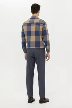 شلوار کتان و پارچه ای مردانه  سرمه ای یو اس پولو