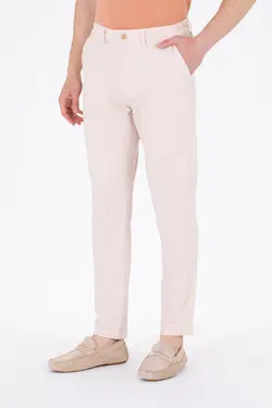 شلوار کتان و پارچه ای مردانه مخروطی شتری یو اس پولو