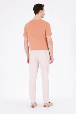 شلوار کتان و پارچه ای مردانه مخروطی شتری یو اس پولو