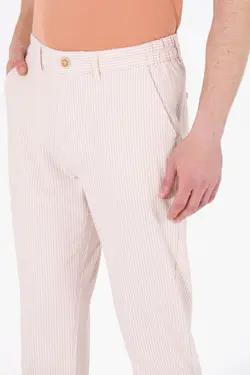 شلوار کتان و پارچه ای مردانه مخروطی شتری یو اس پولو