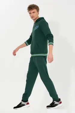 شلوار راحتی مردانه دمپا کشی سبز یو اس پولو