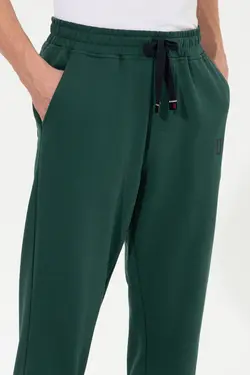 شلوار راحتی مردانه دمپا کشی سبز یو اس پولو