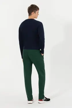 شلوار راحتی مردانه دمپا ساده سبز یو اس پولو