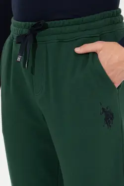 شلوار راحتی مردانه دمپا ساده سبز یو اس پولو